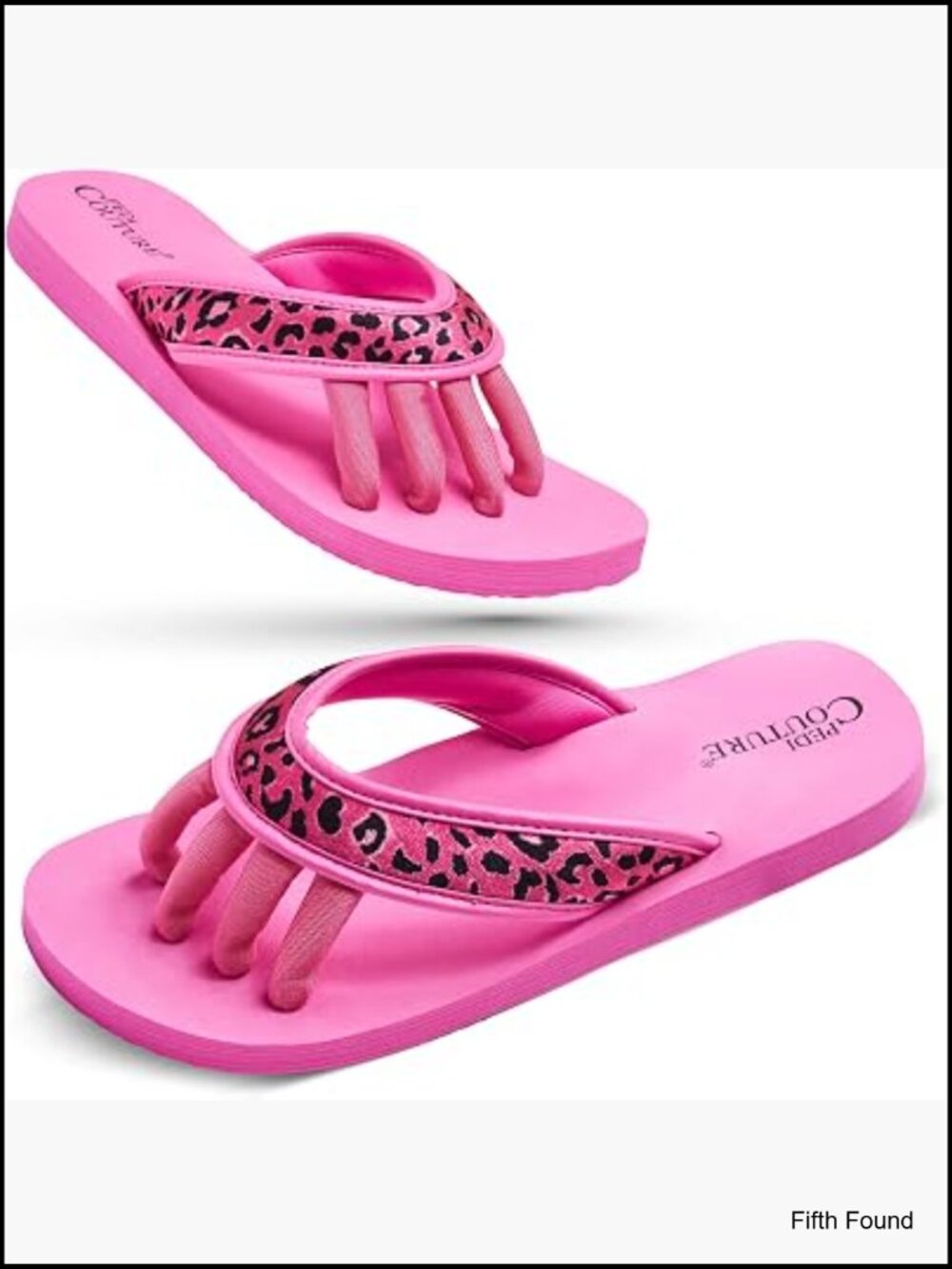 Spa Pedicure Sandals with Built In Toe Separators - Comfortable Flip Flops for